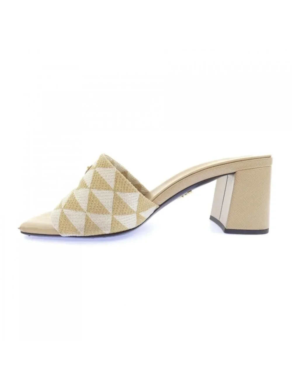 Prada Triangle Logo Sandals